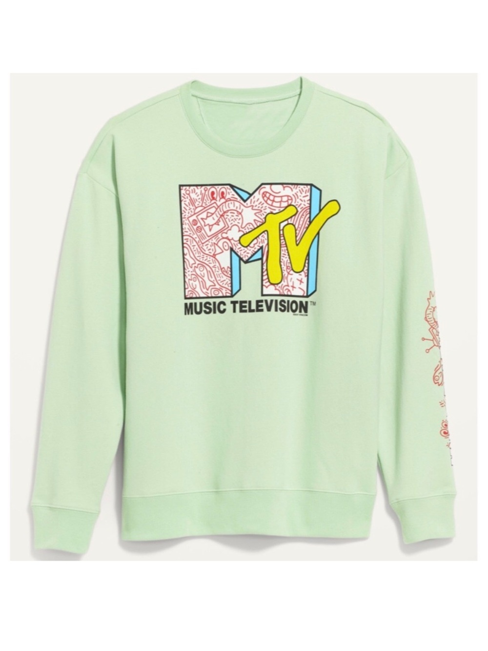MTV Graphic Mint Green Sweatshirt